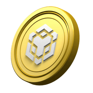Floating graphic element showing an Ethereum ETH cryptocurrency coin